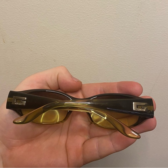 Gucci Vintage Green Sunglasses 2456 / S Gently Used 1990s - Picture 2 of 6